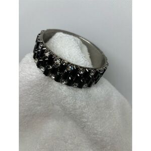 Forever 21 Vintage Black & Clear Rhinestone Bracelet Women's Jewelry